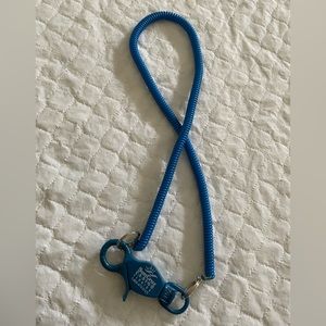 Suncruz Casino Blue Plastic Coil Card With Lobster Claw- Key Chain